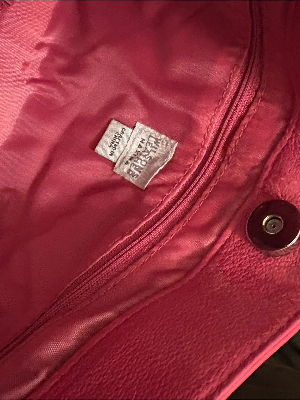 Wilsons Leather Pink Leather Shoulder Tote